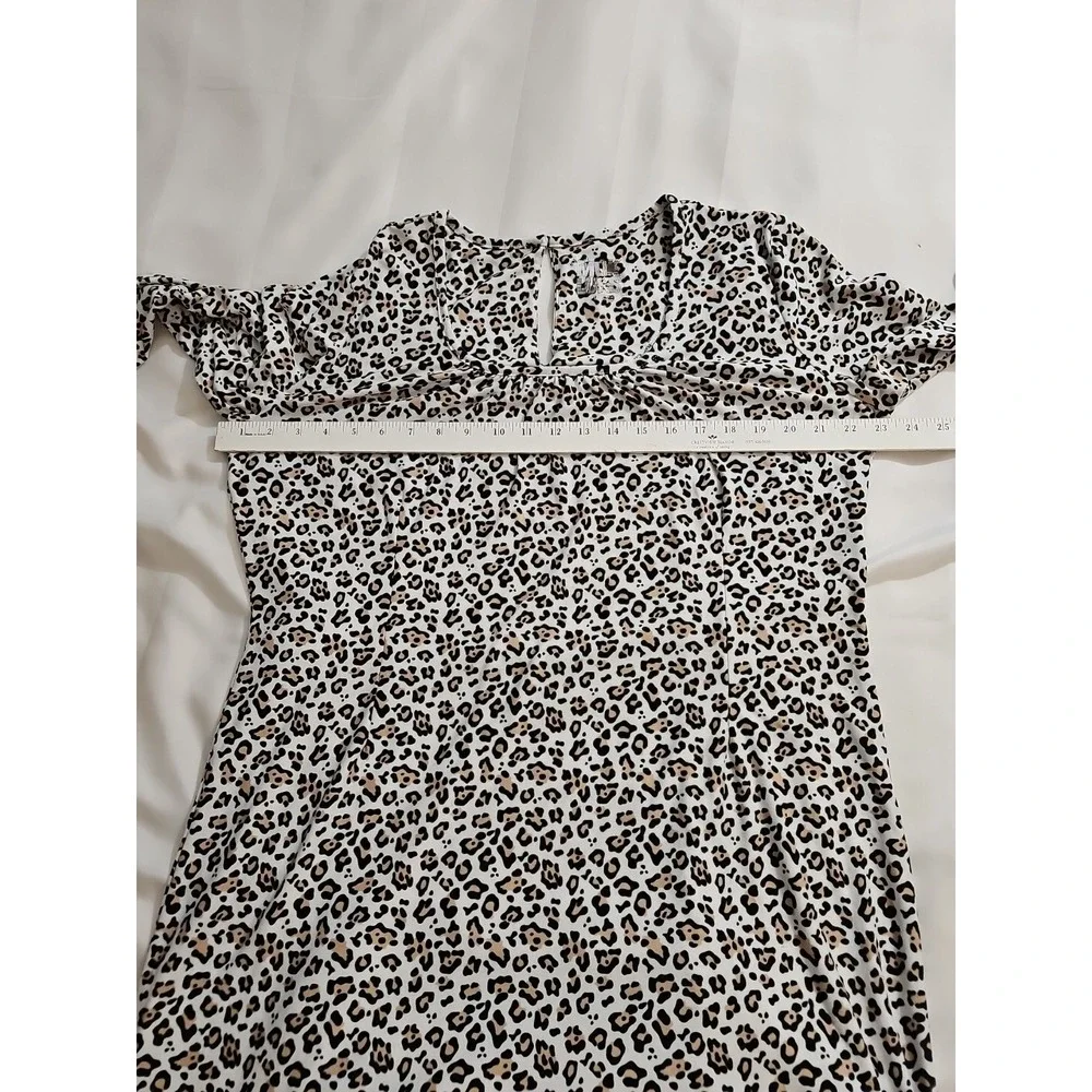 Woman's Original Muk Luks One Piece Romper Pajamas Size‎ L Leopard Brown Black